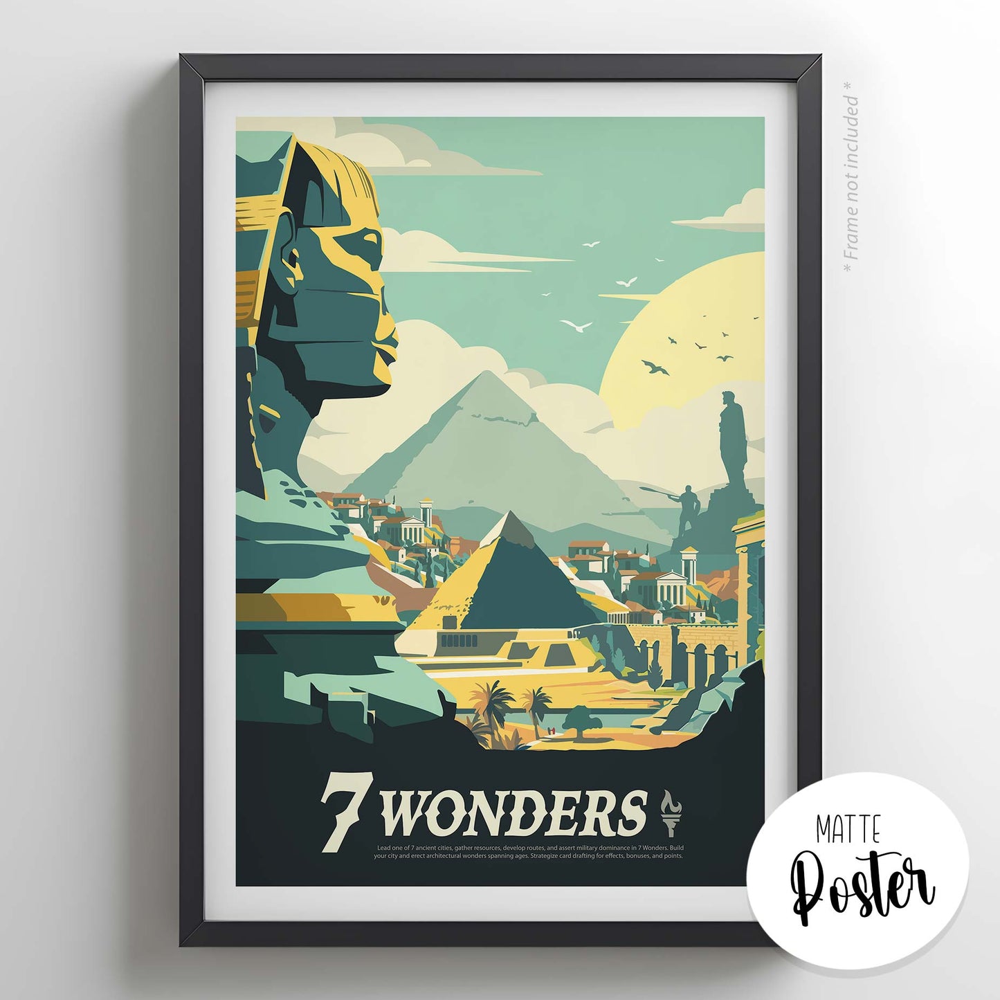 7 Wonders - Inspired Matte Poster