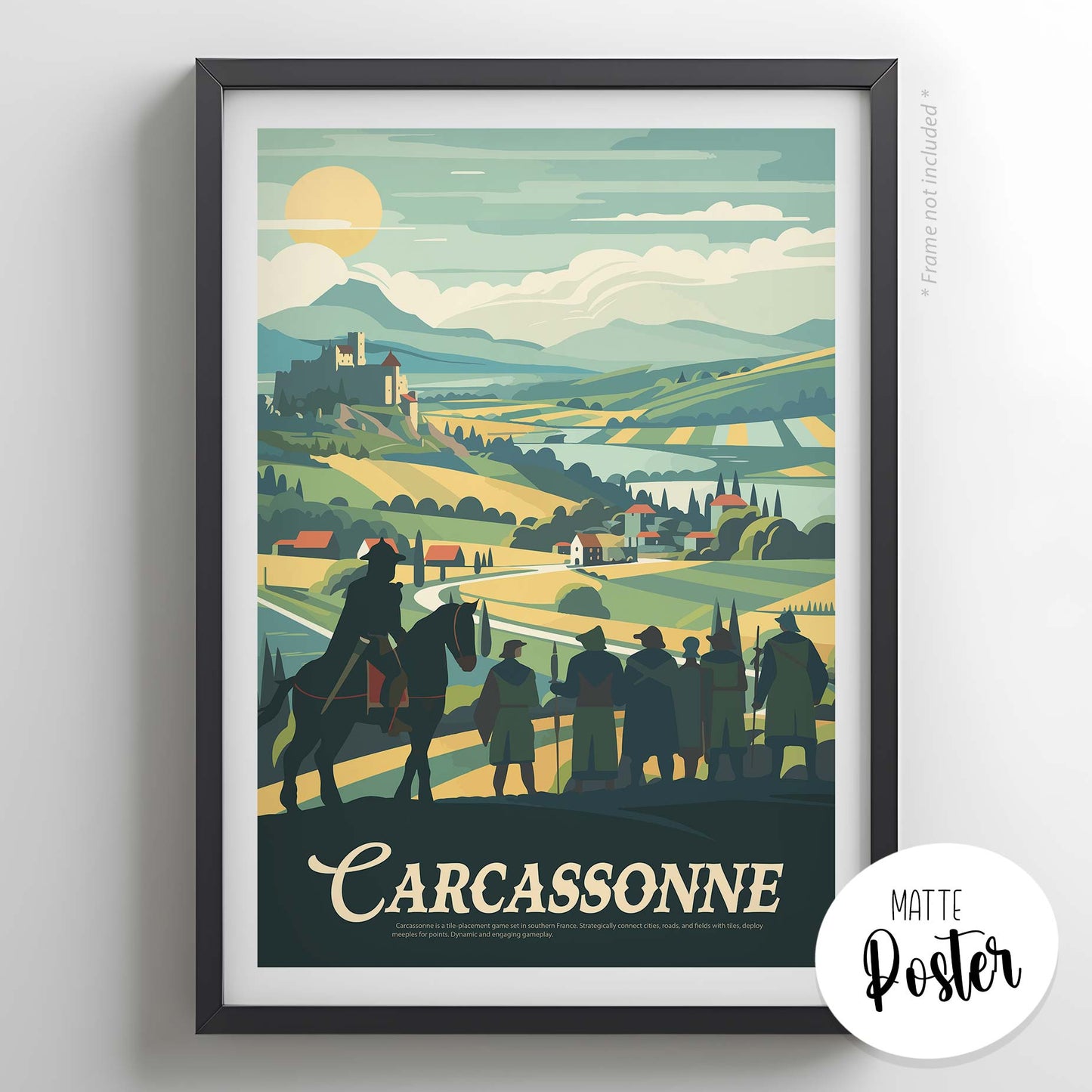 Carcassonne - Inspired Matte Poster