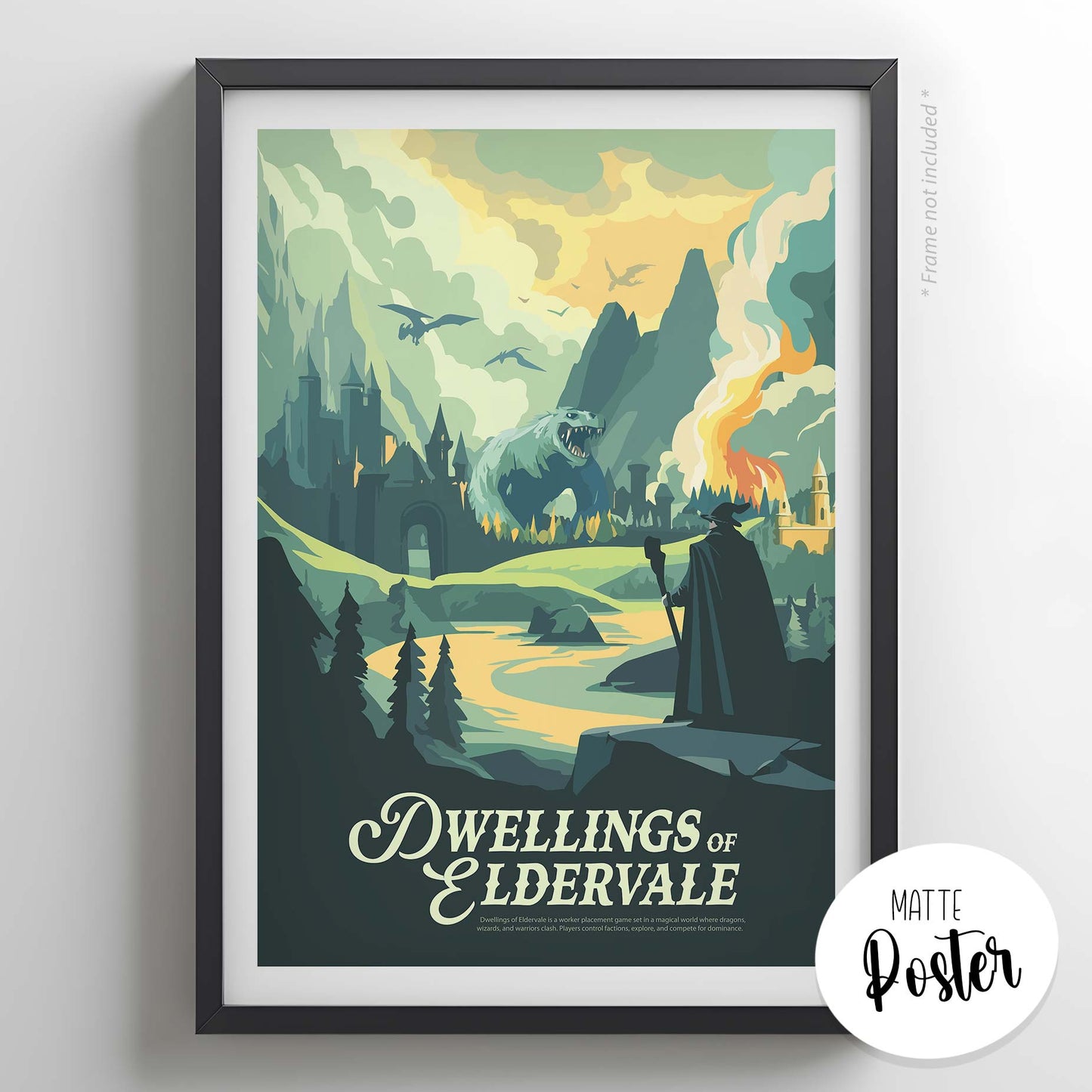Dwellings of Eldervale - Inspired Matte Poster