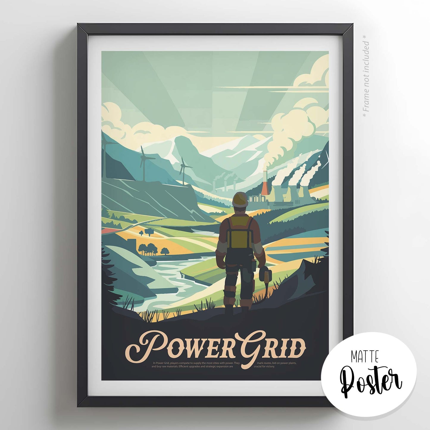 Power Grid - Inspired Matte Poster