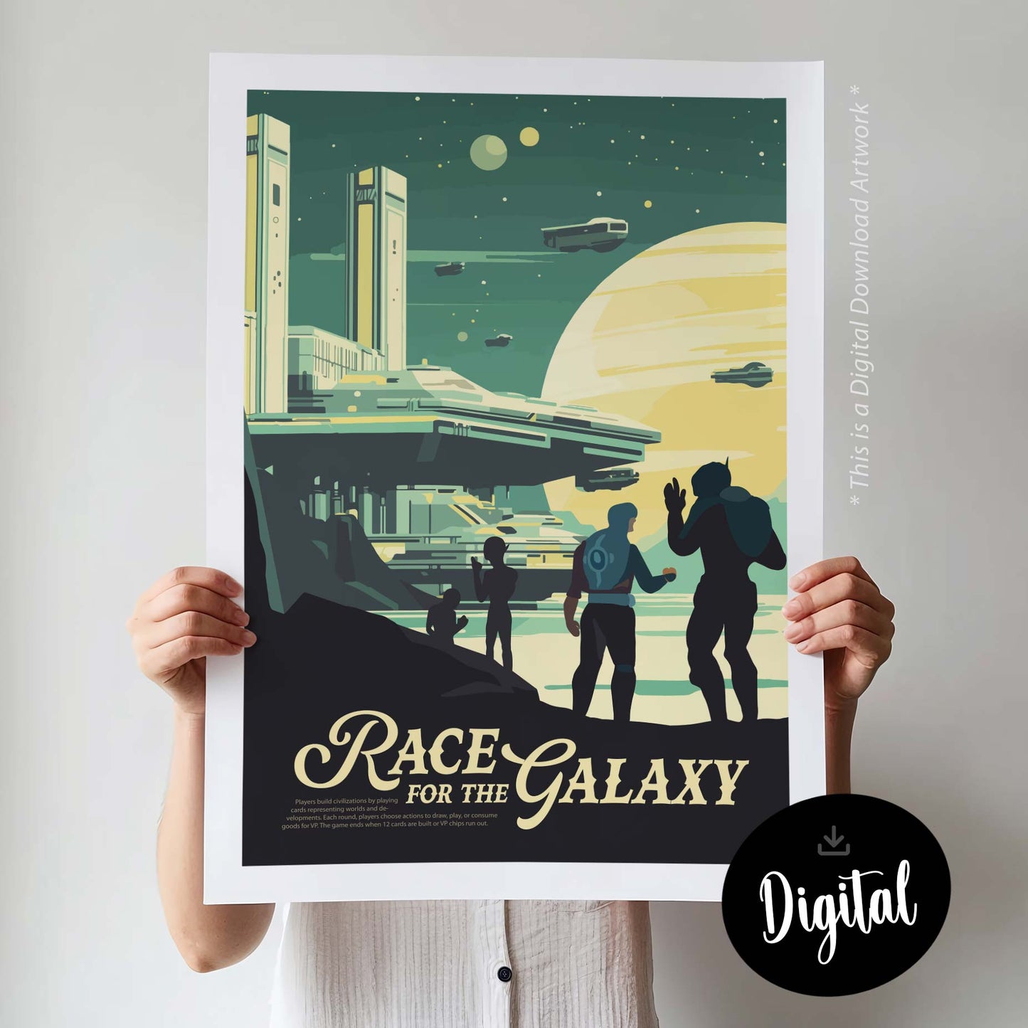Race for the Galaxy - Inspired Digital Art Download