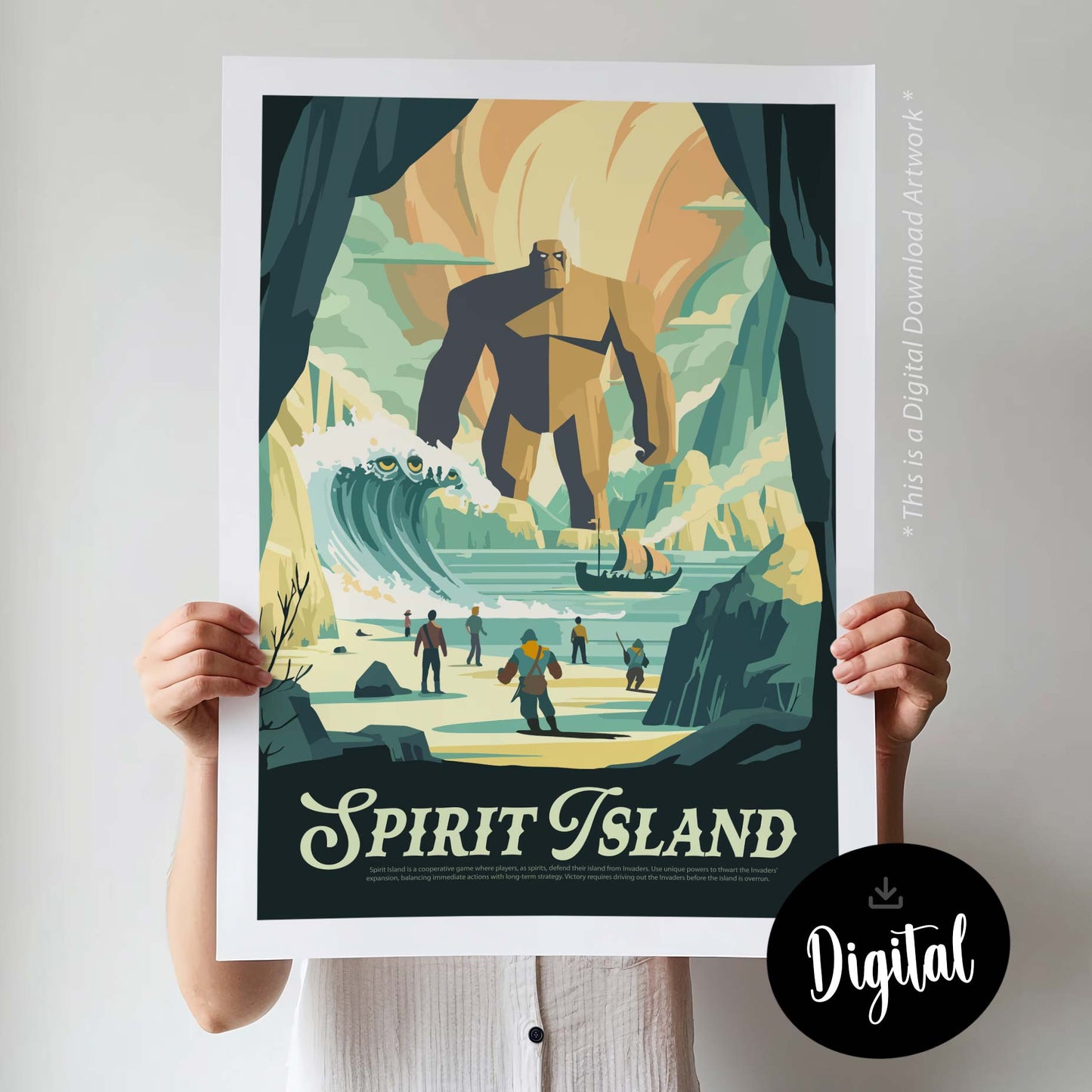 Spirit Island - Inspired Digital Art Download