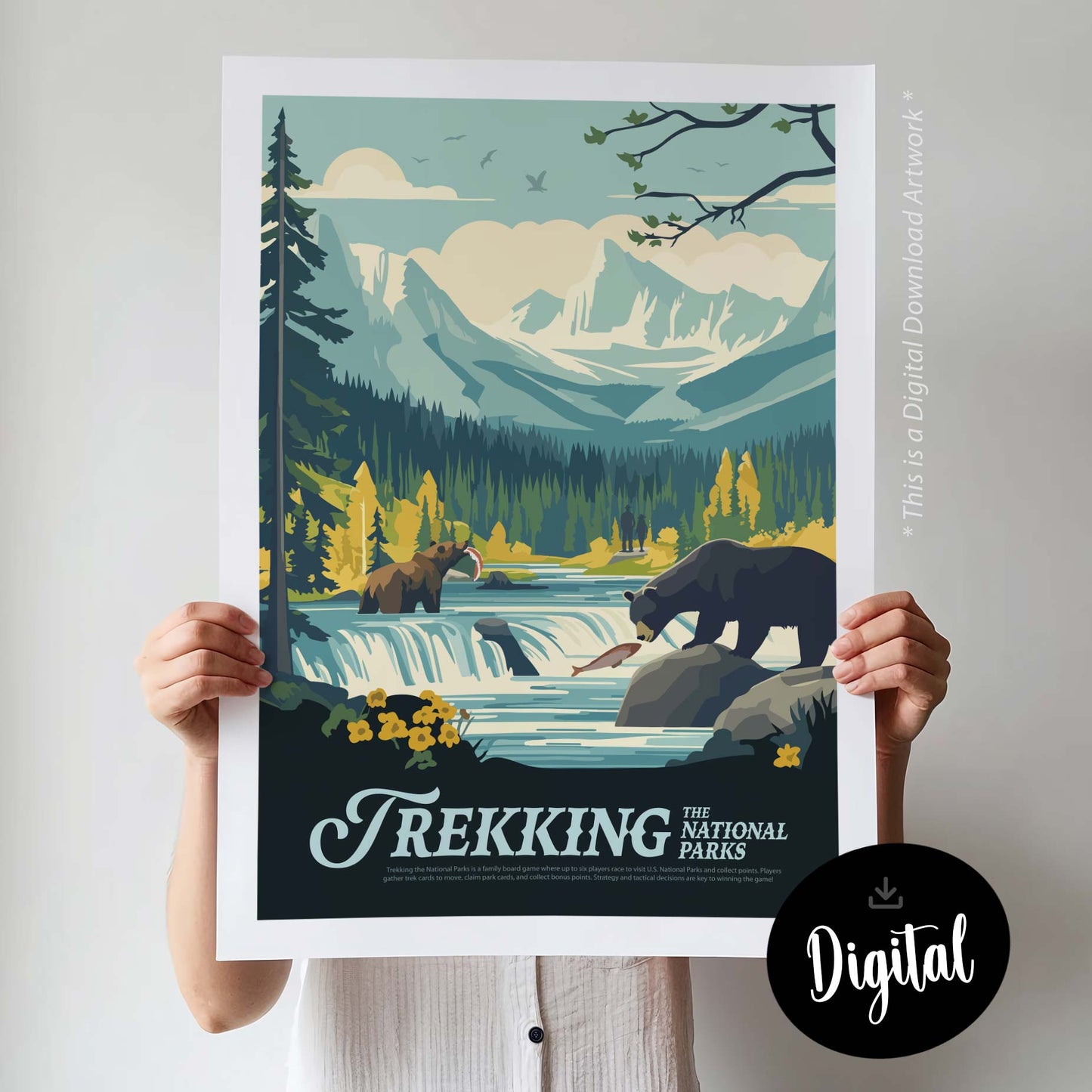Trekking The National Parks - Inspired Digital Art Download