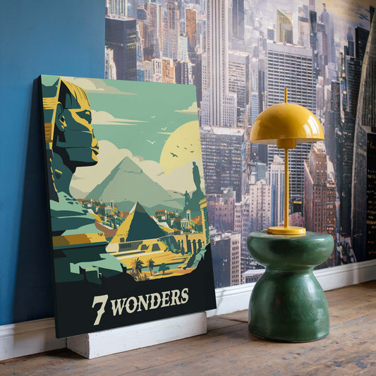7 Wonders - Unofficial Inspired Canvas Art