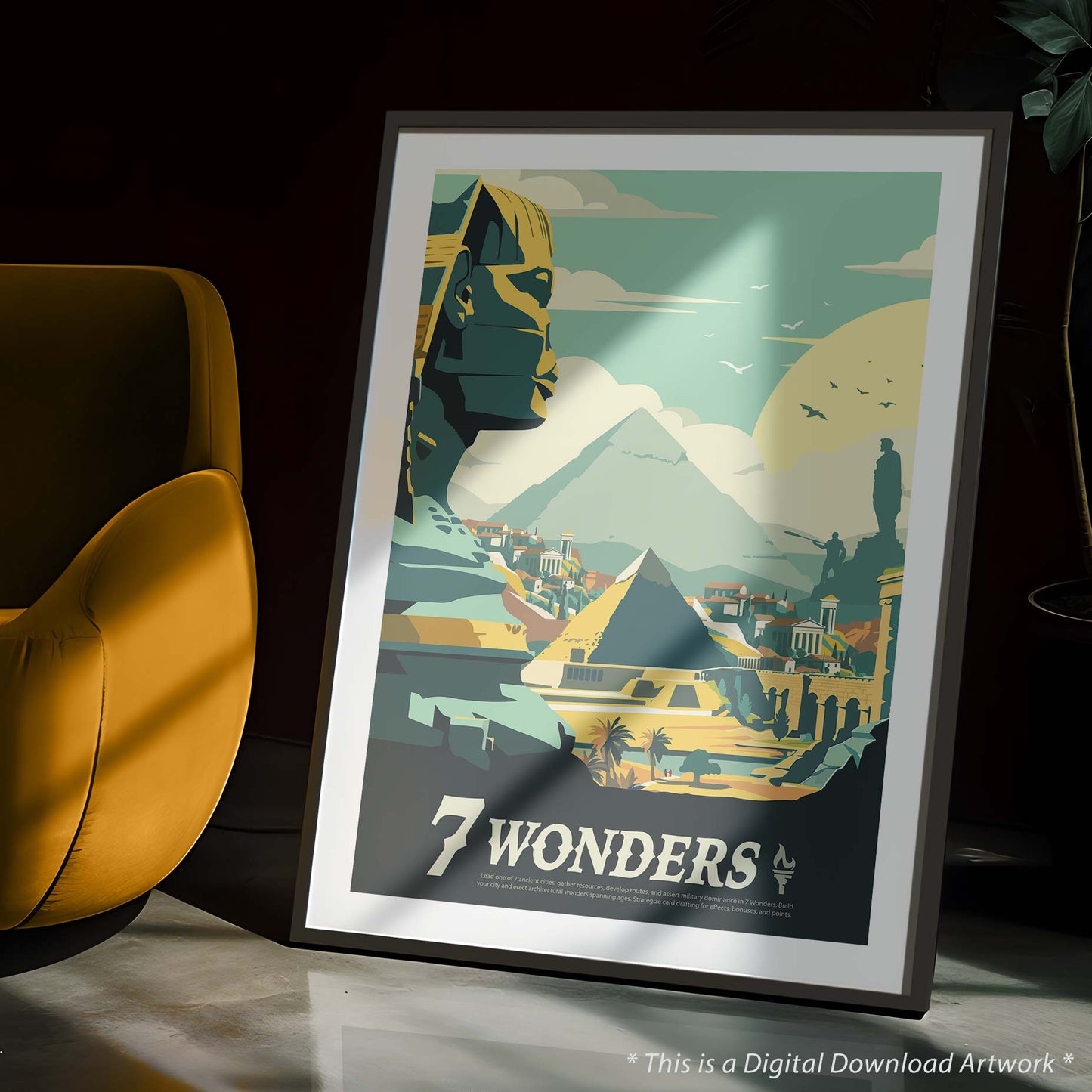 7 Wonders - Inspired Digital Art Download