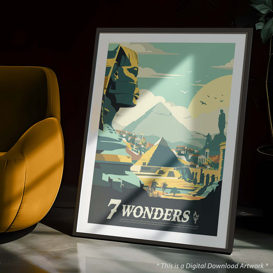 7 Wonders - Unofficial Inspired Digital Art Download