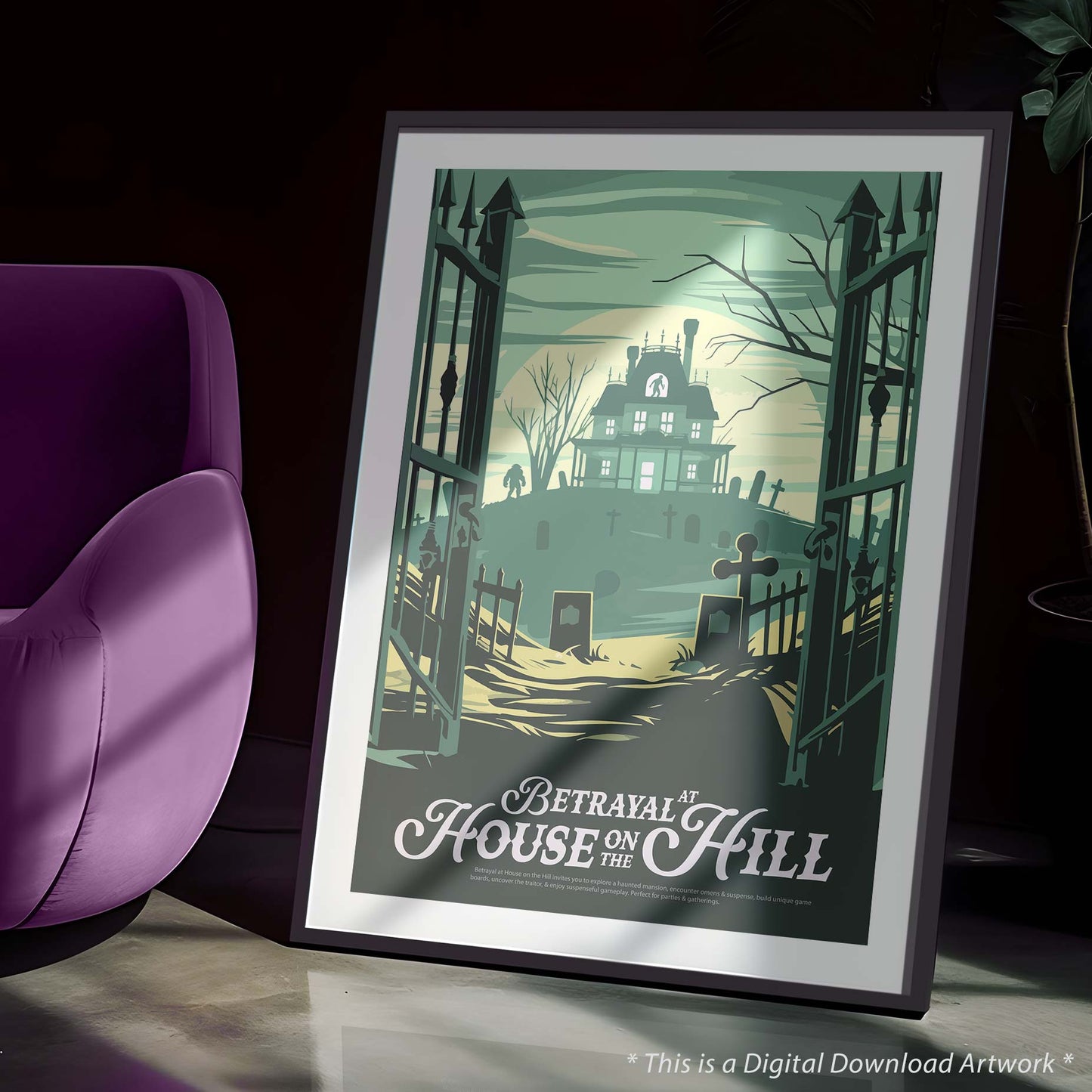 Betrayal at House on the Hill - Inspired Digital Art Download