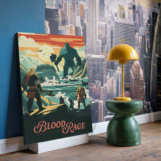 Blood Rage - Unofficial Inspired Canvas Art
