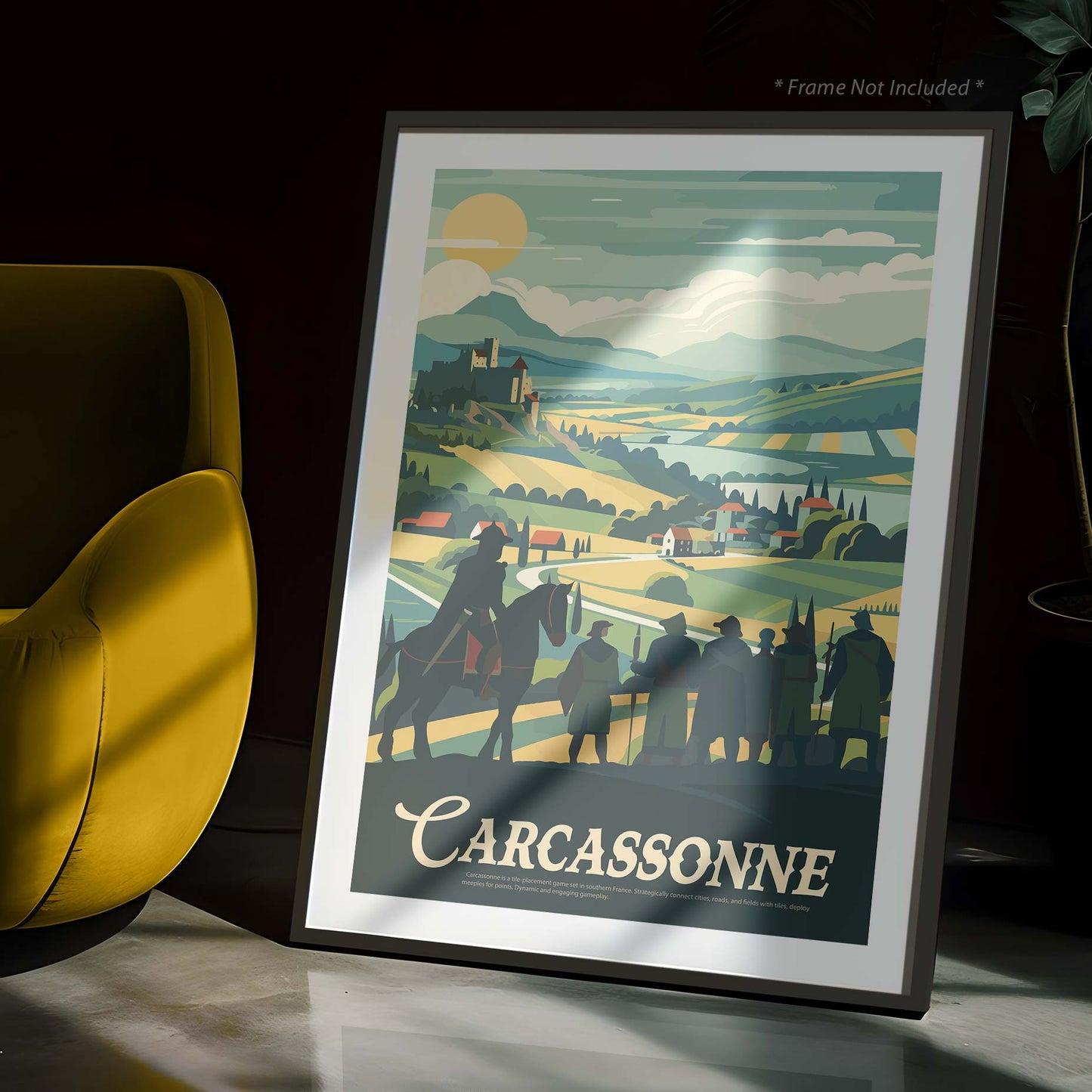 Carcassonne - Inspired Matte Poster