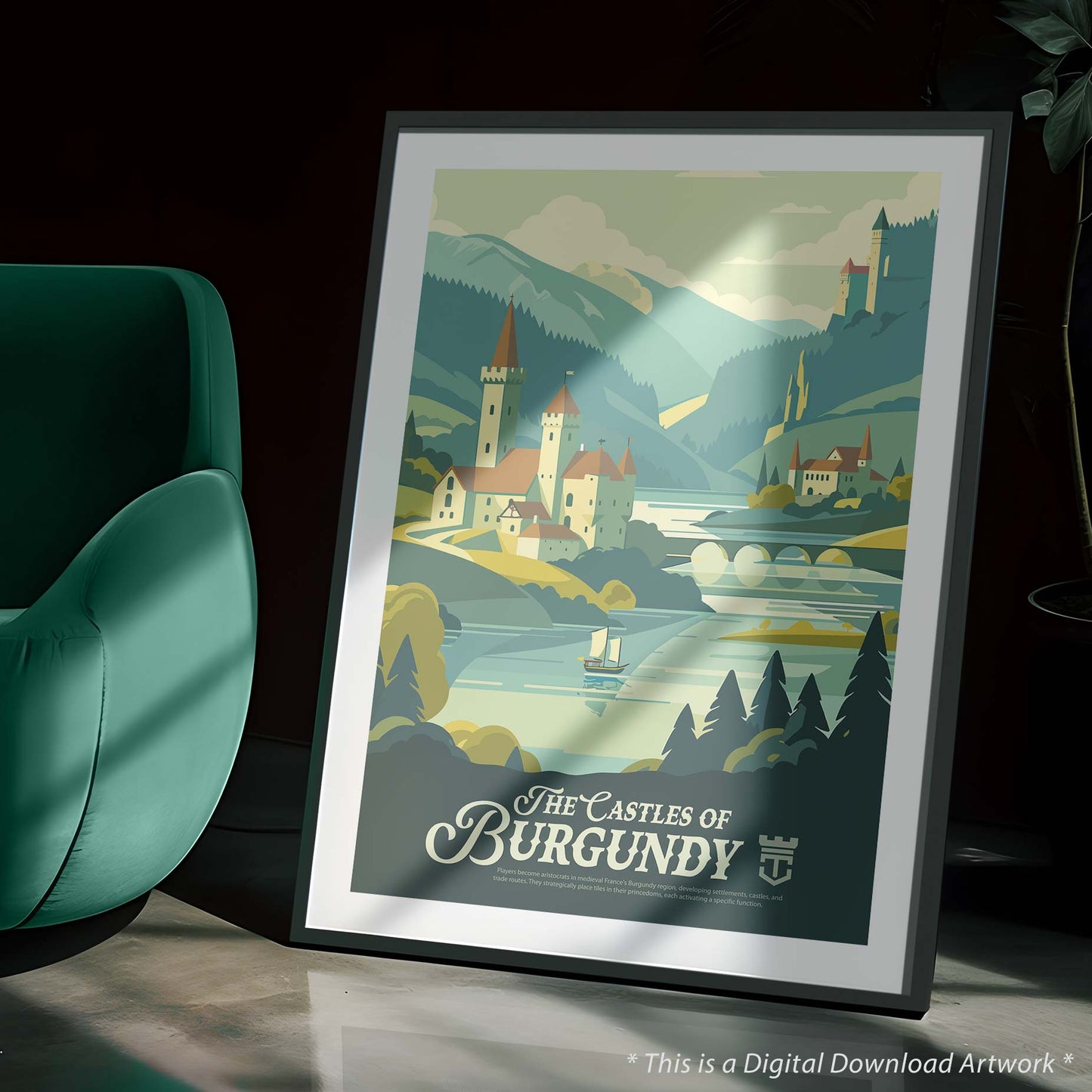 The Castles of Burgundy - Inspired Digital Art Download