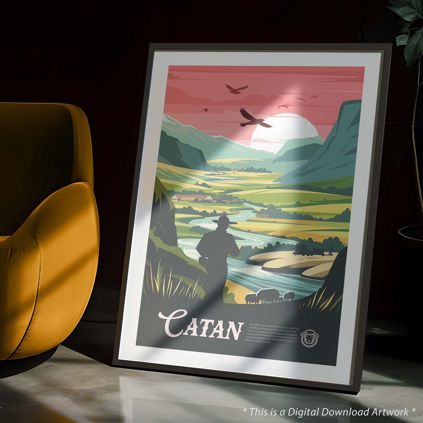 Catan - Inspired Digital Art Download