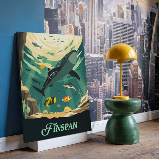 Finspan - Unofficial Inspired Canvas Art