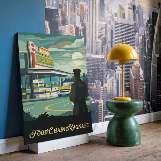 Food Chain Magnate - Unofficial Inspired Canvas Art