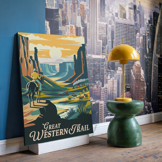 Great Western Trail - Unofficial Inspired Canvas Art
