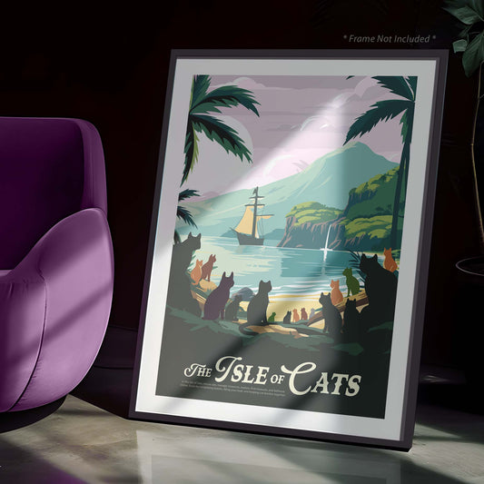 The Isle of Cats - Unofficial Inspired Matte Poster