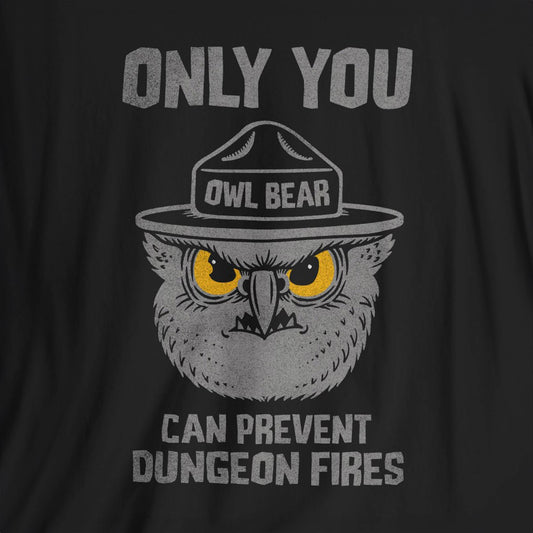 Only You Can Prevent Dungeon Fires (Midnight Edition) Unisex Tee