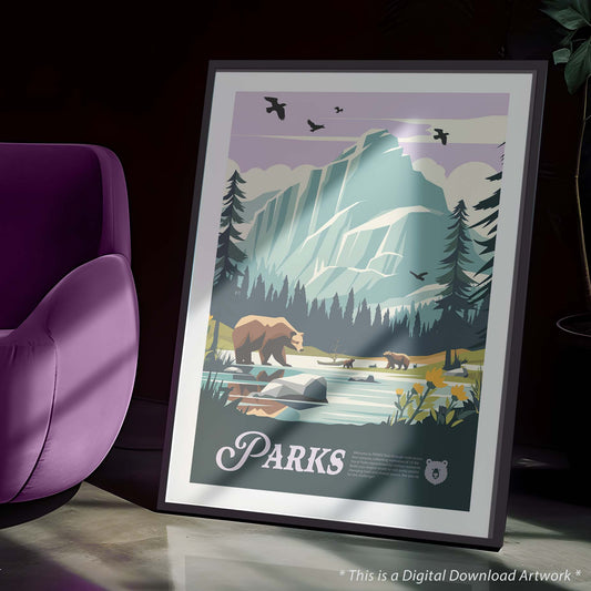 Parks - Unofficial Inspired Digital Art Download