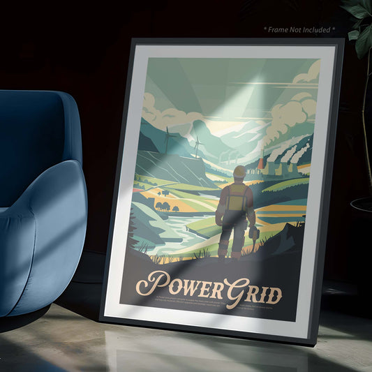 Power Grid - Unofficial Inspired Matte Poster