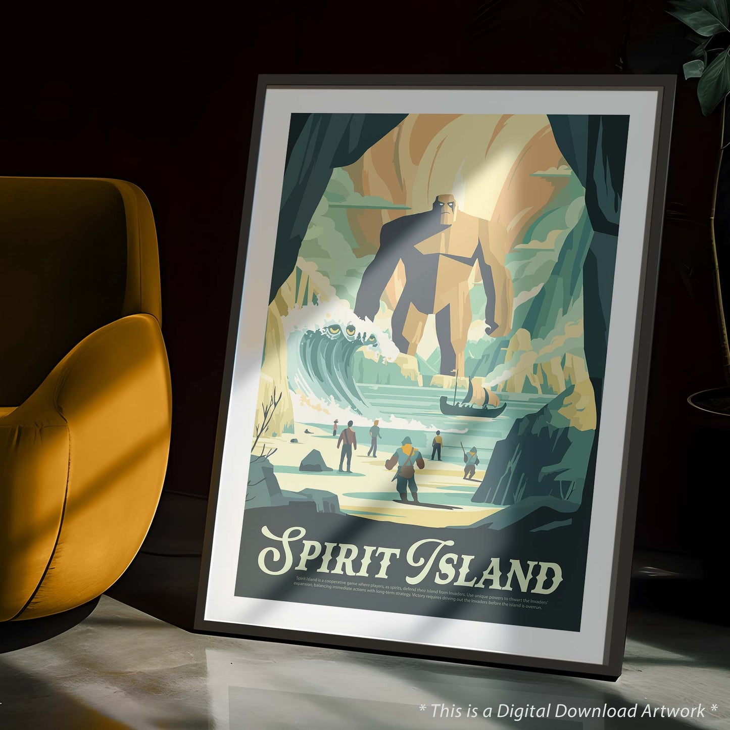 Spirit Island - Inspired Digital Art Download