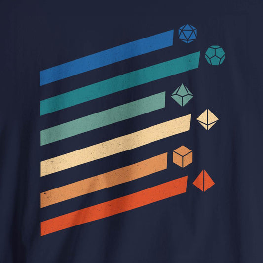 Vintage Dice Rainbow Unisex Tee