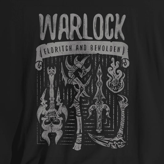 Warlock - Eldritch and Beholden Unisex Tee