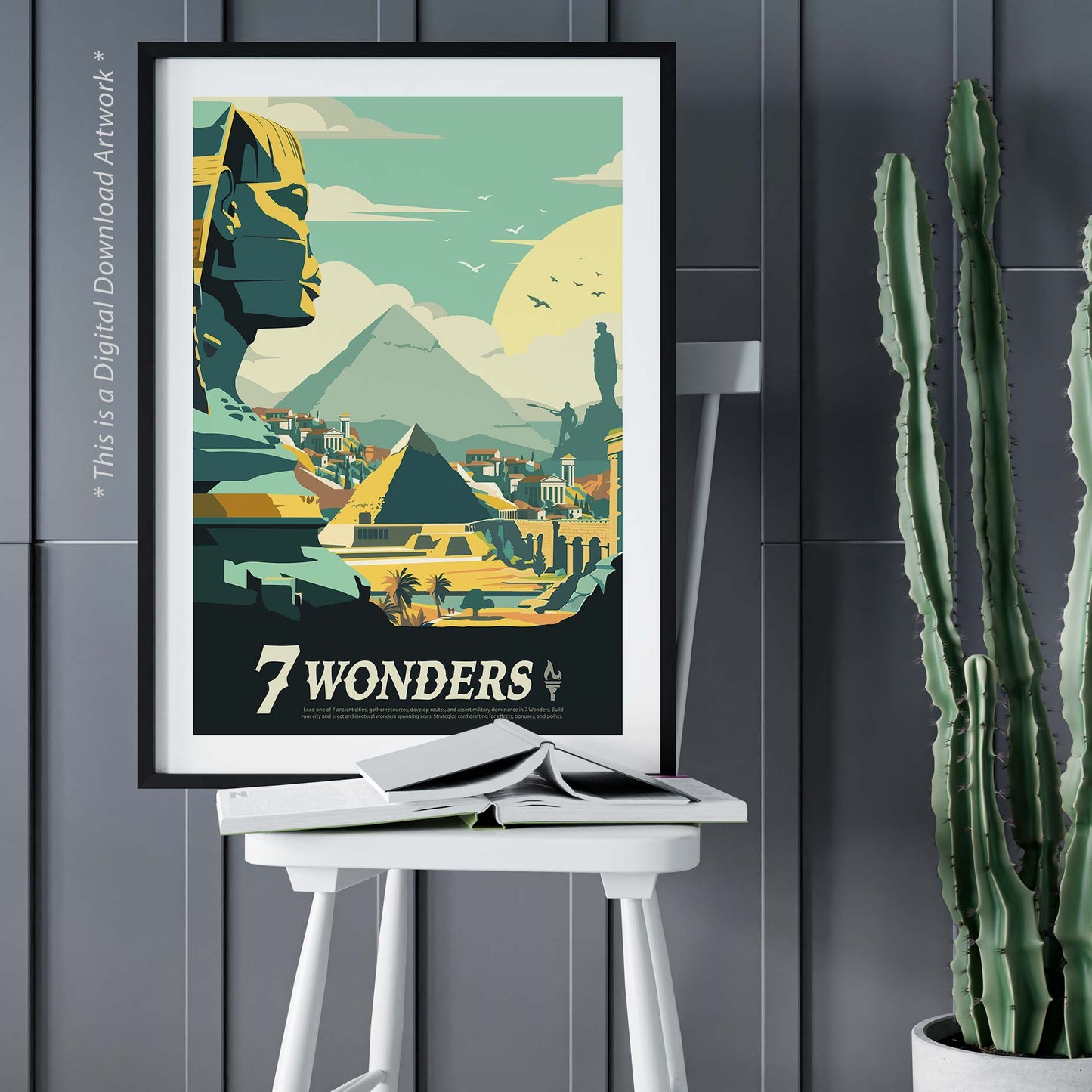 7 Wonders - Inspired Digital Art Download