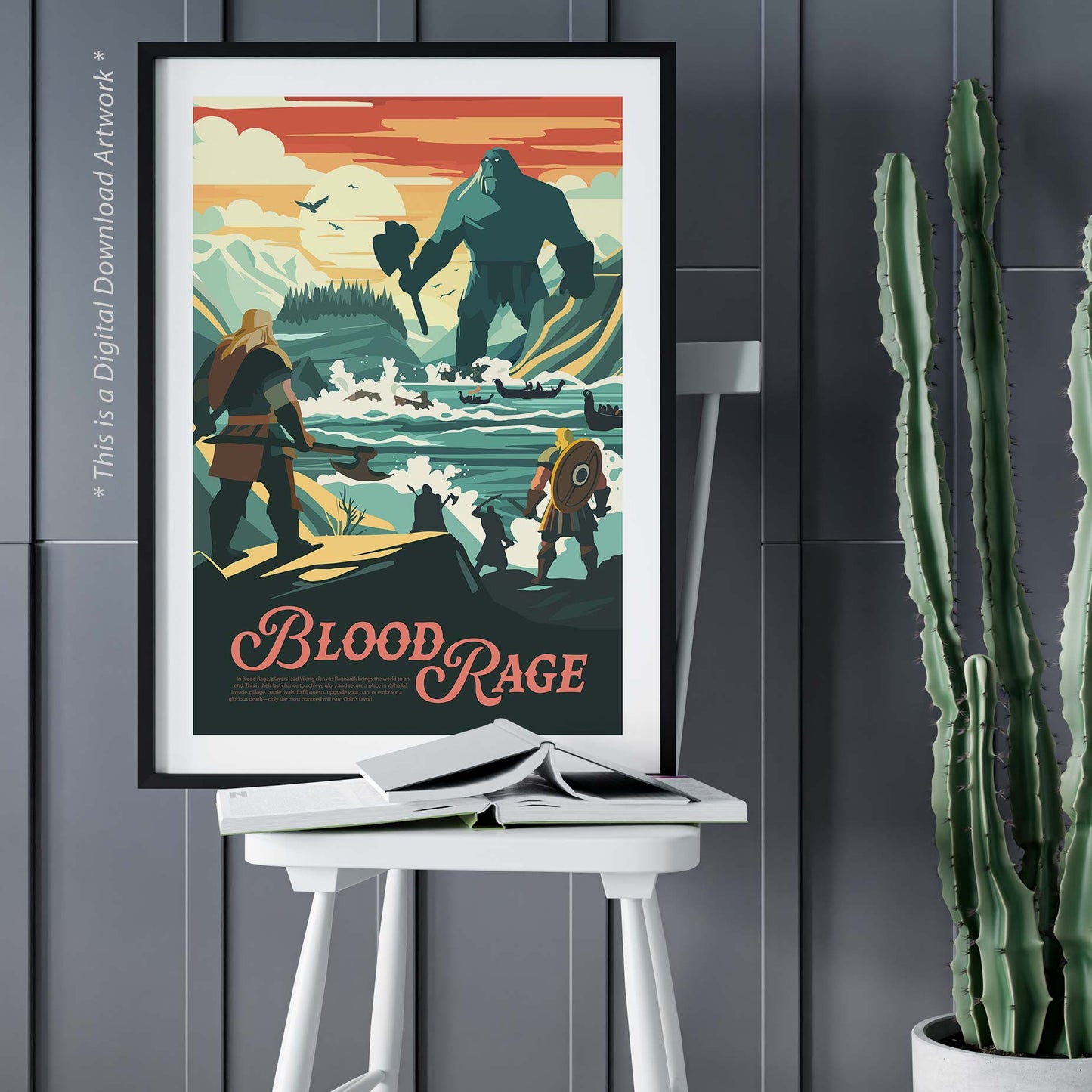Blood Rage - Inspired Digital Art Download