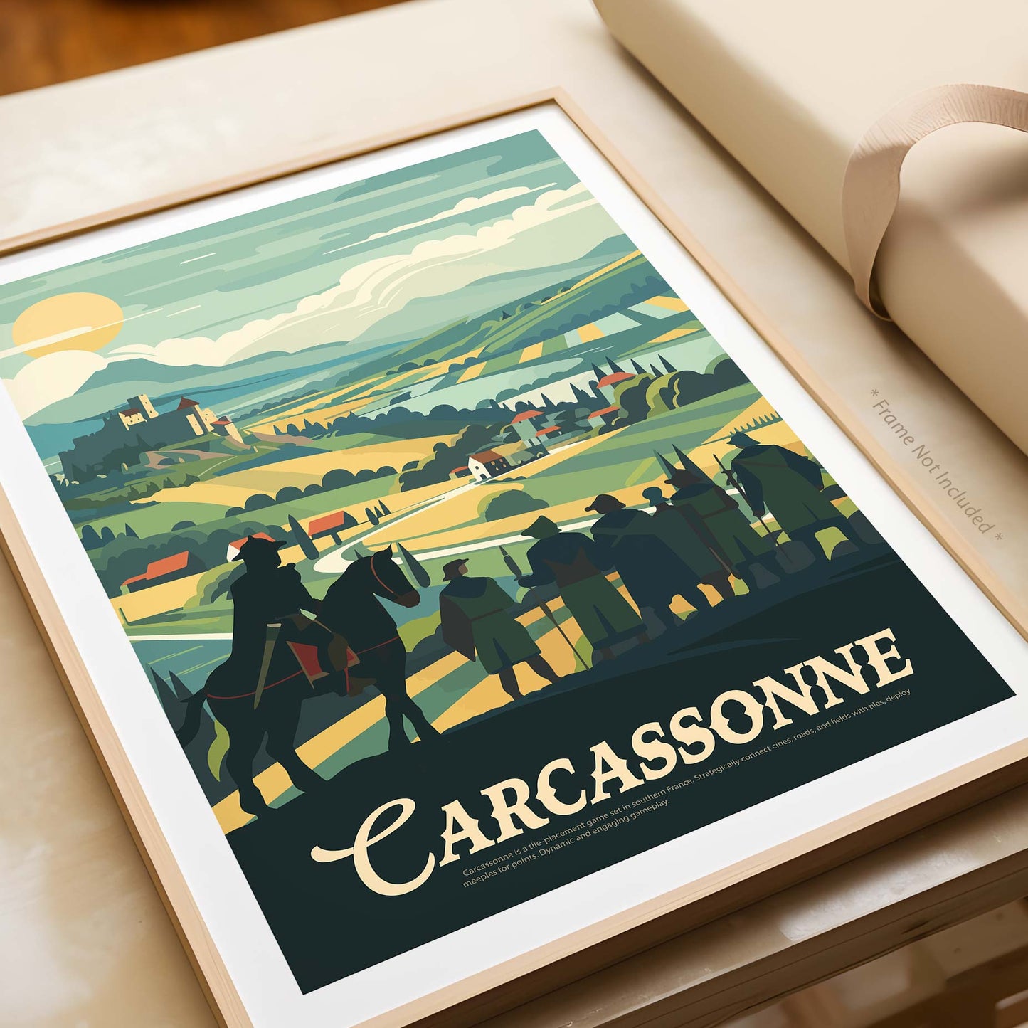 Carcassonne - Inspired Matte Poster