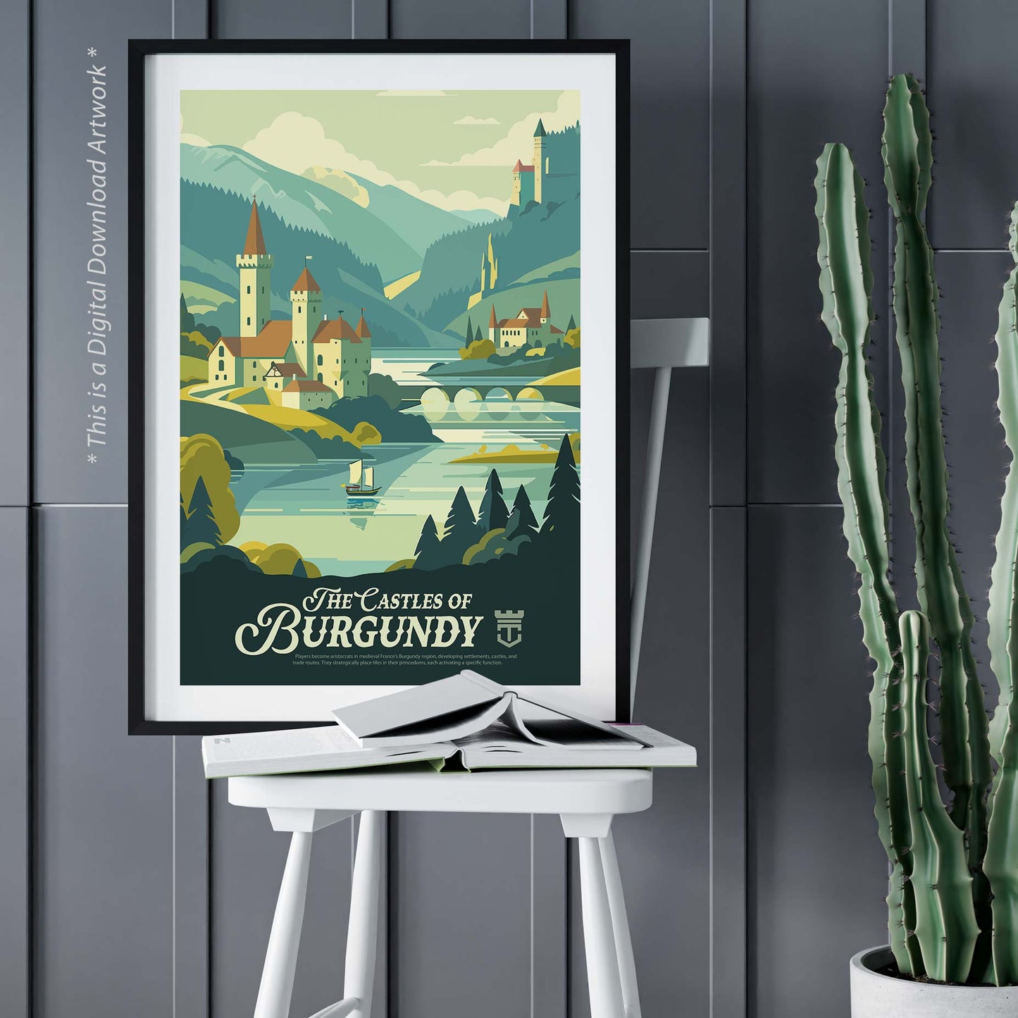 The Castles of Burgundy - Inspired Digital Art Download