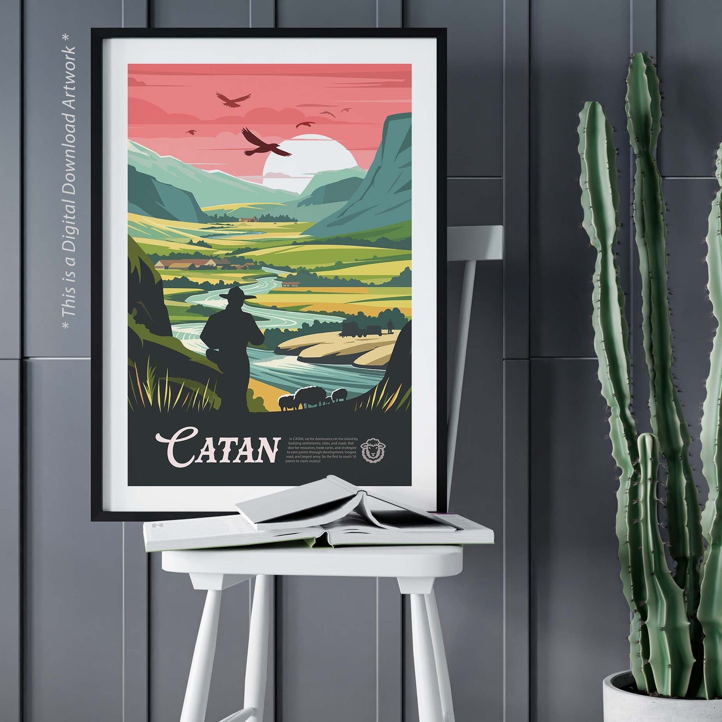 Catan - Inspired Digital Art Download