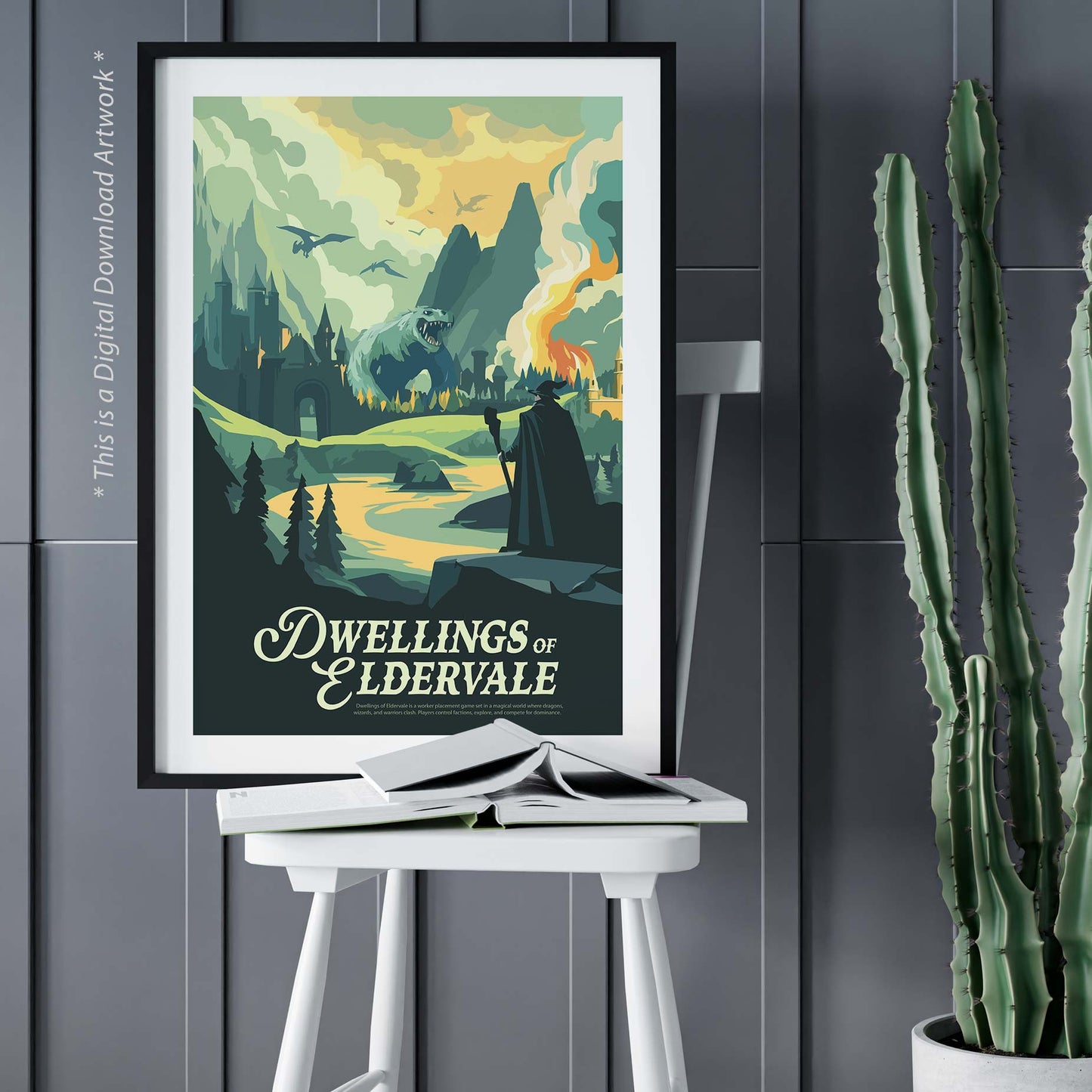 Dwellings of Eldervale - Inspired Digital Art Download