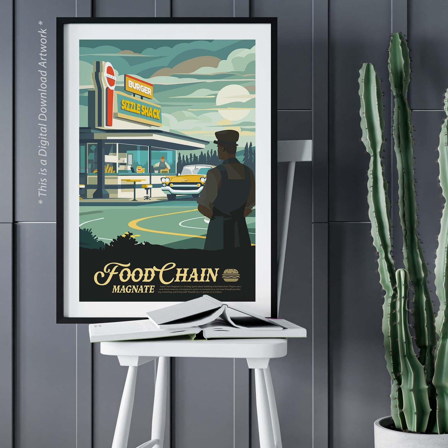 Food Chain Magnate - Inspired Digital Art Download