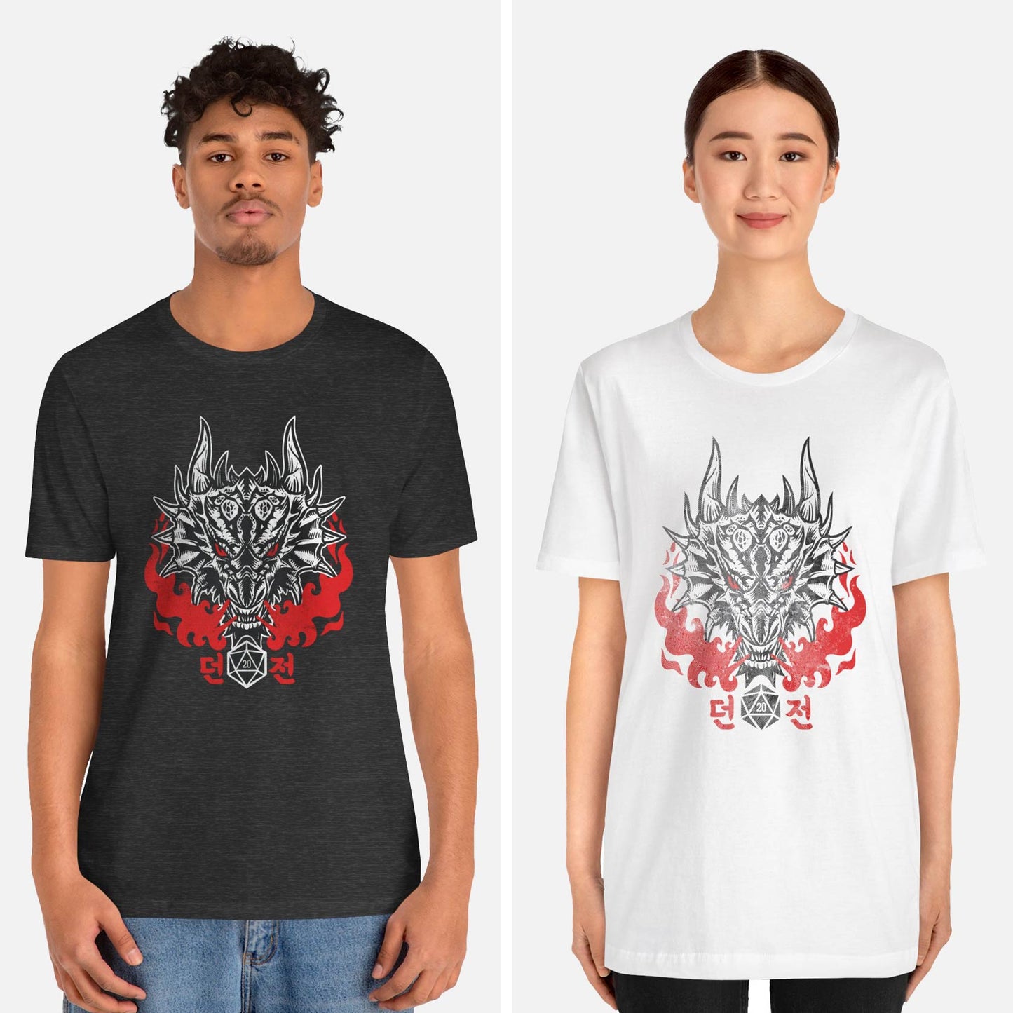 Korean Dragon Fires Unisex Tee