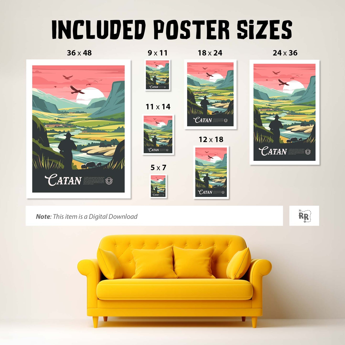 Catan - Unofficial Inspired Digital Art Download