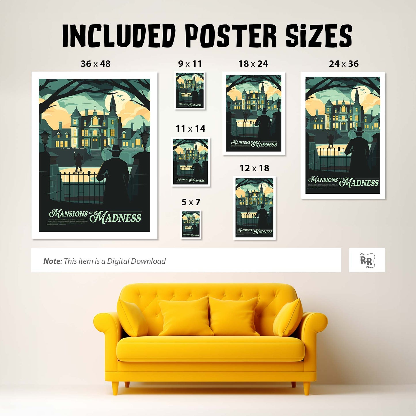 Mansions of Madness - Unofficial Inspired Digital Art Download