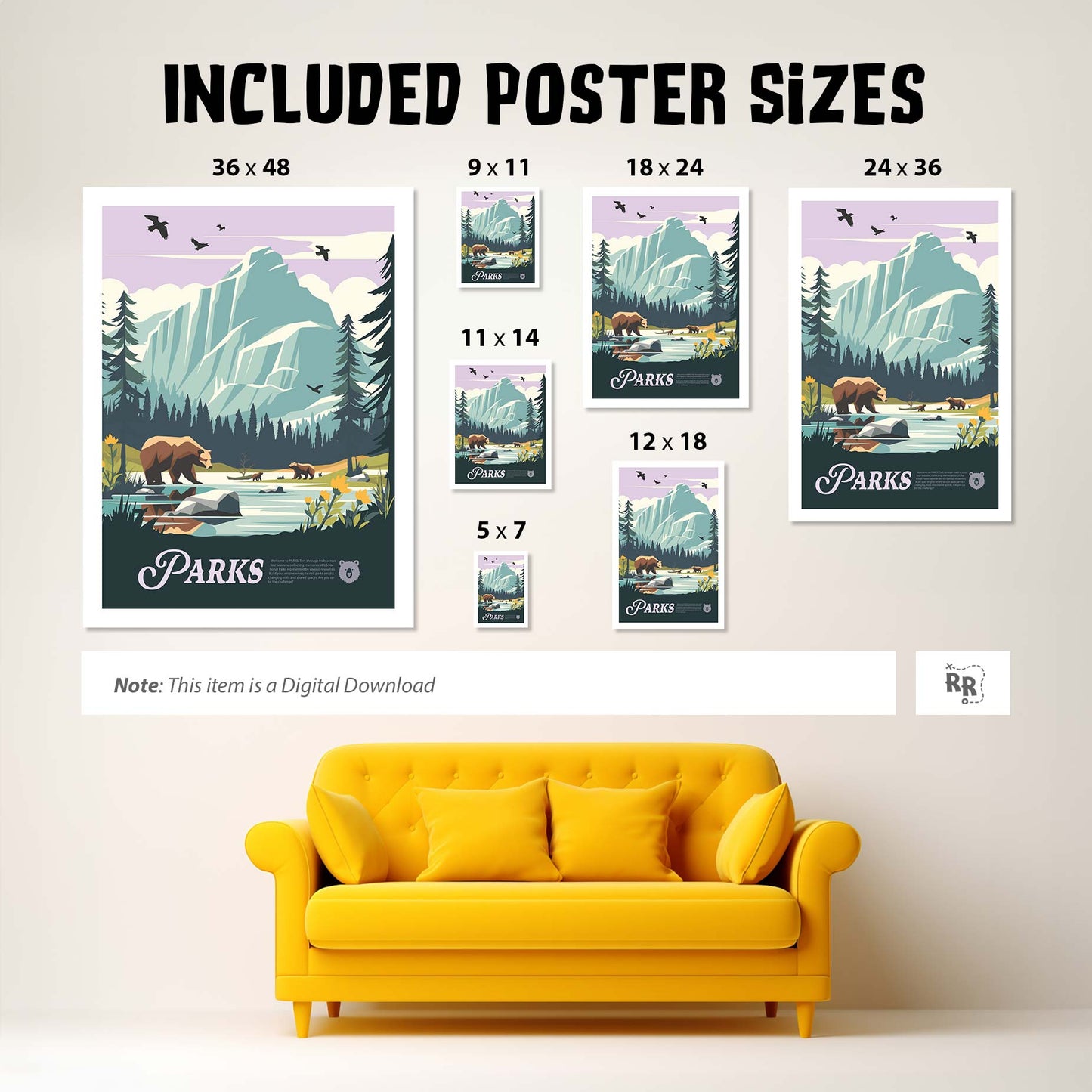 Parks - Unofficial Inspired Digital Art Download