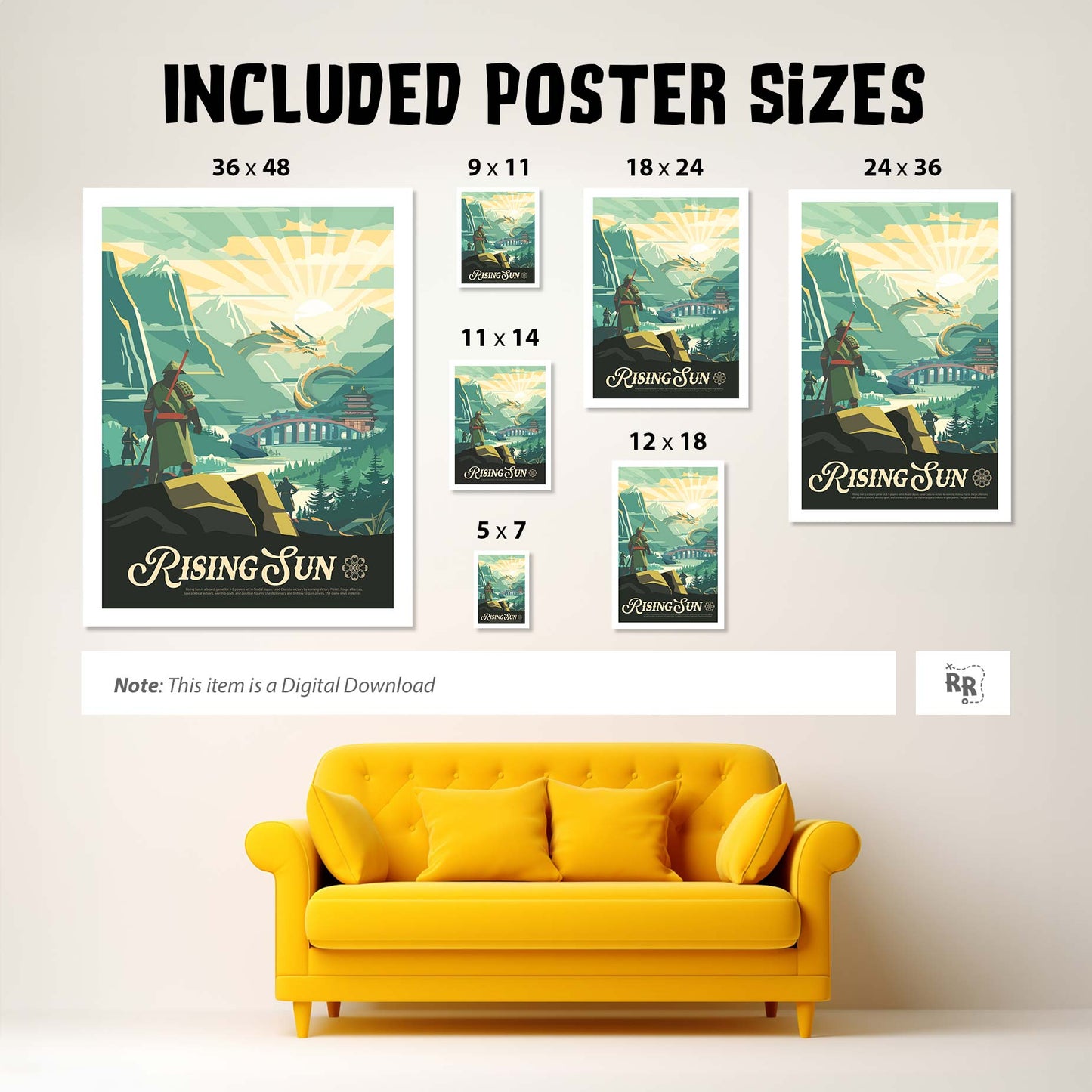 Rising Sun - Unofficial Inspired Digital Art Download