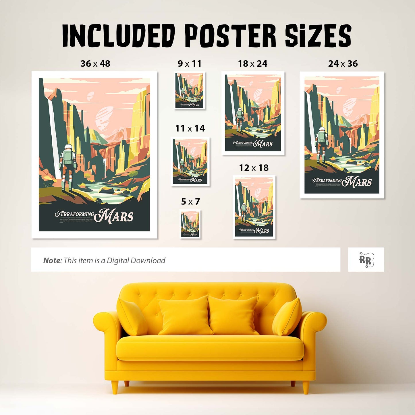 Terraforming Mars - Unofficial Inspired Digital Art Download