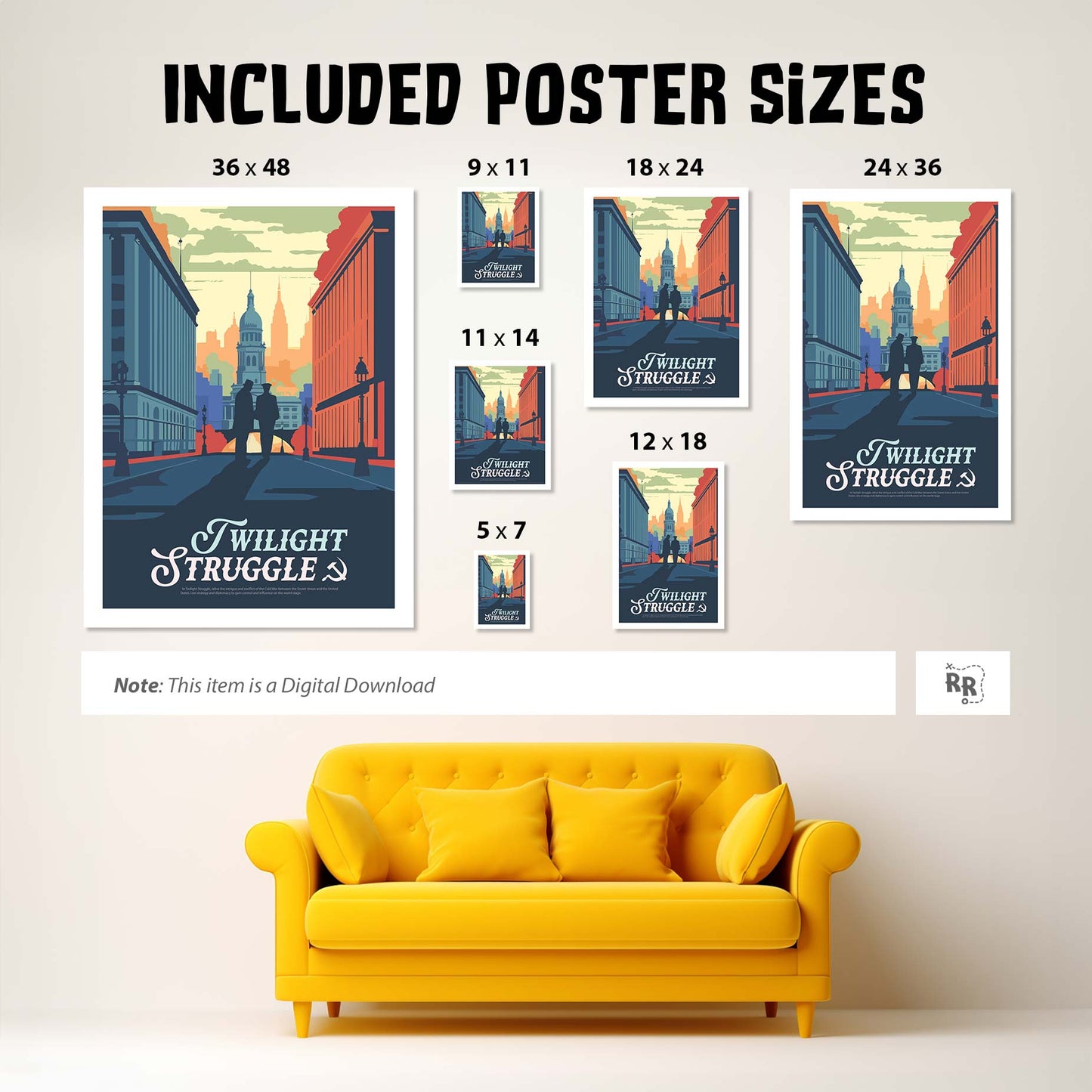 Twilight Struggle - Unofficial Inspired Digital Art Download