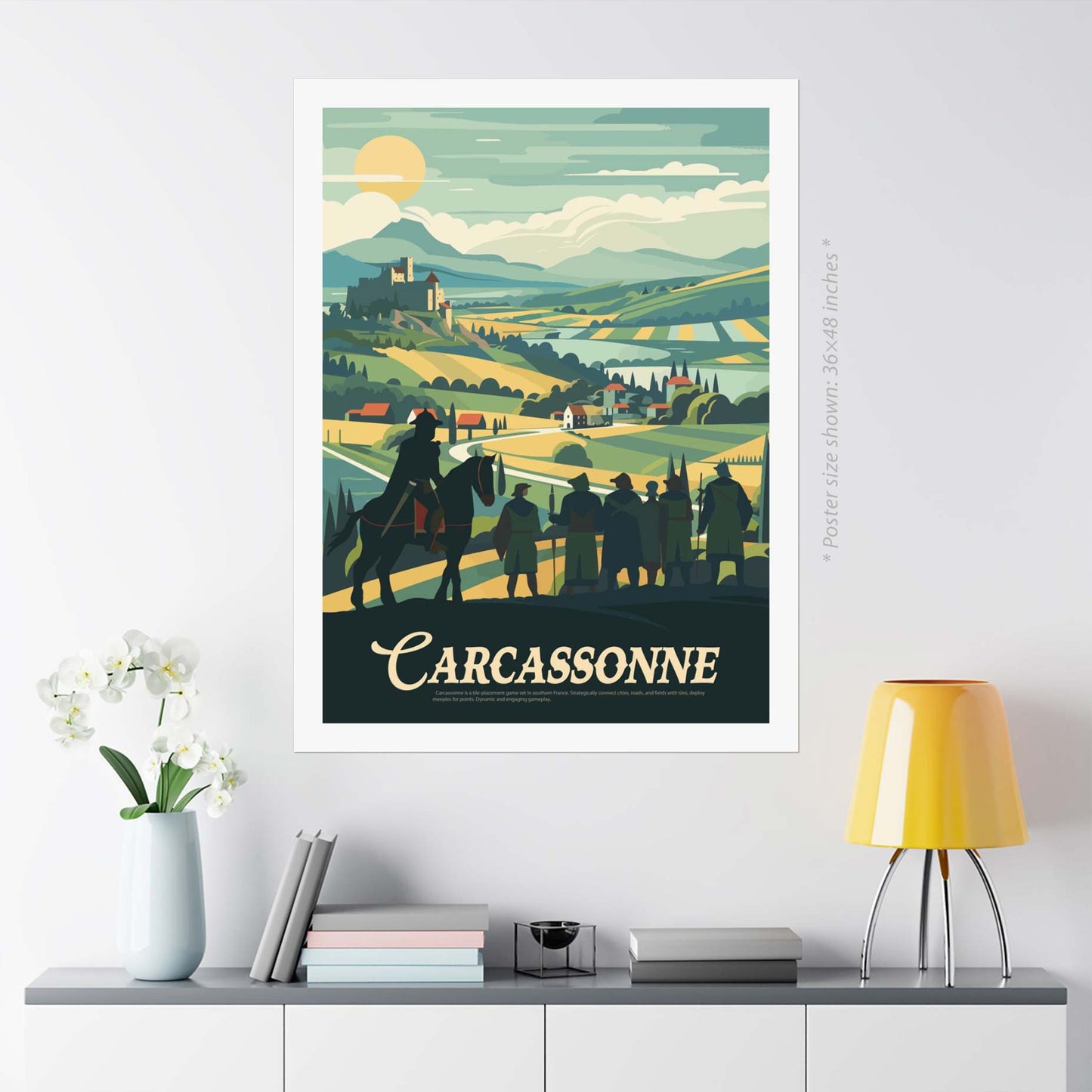 Carcassonne - Inspired Matte Poster