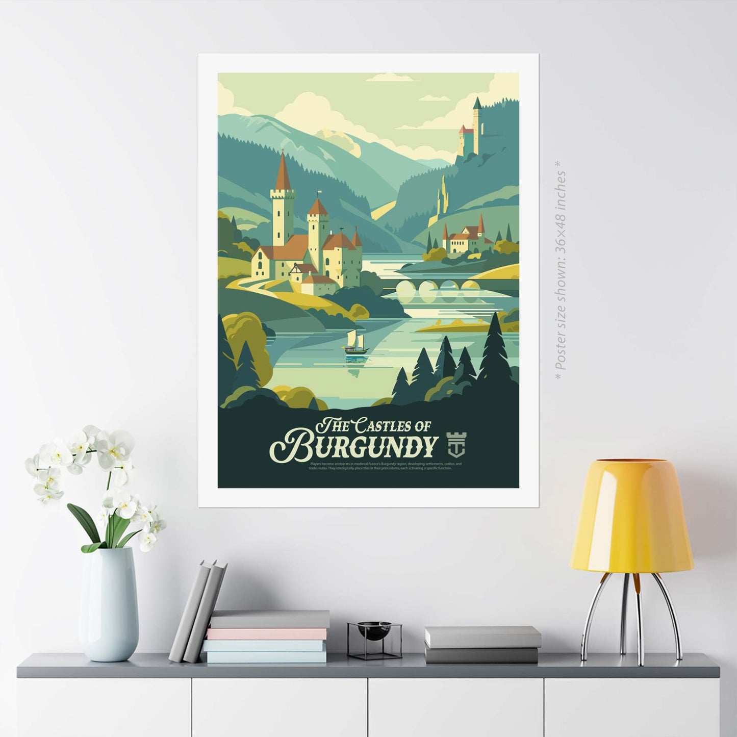 The Castles of Burgundy - Inspired Matte Poster