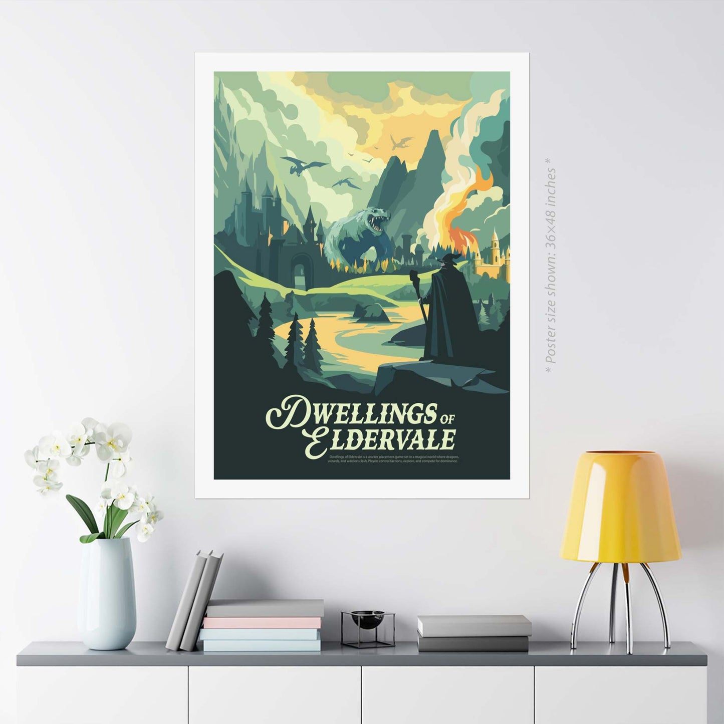 Dwellings of Eldervale - Inspired Matte Poster