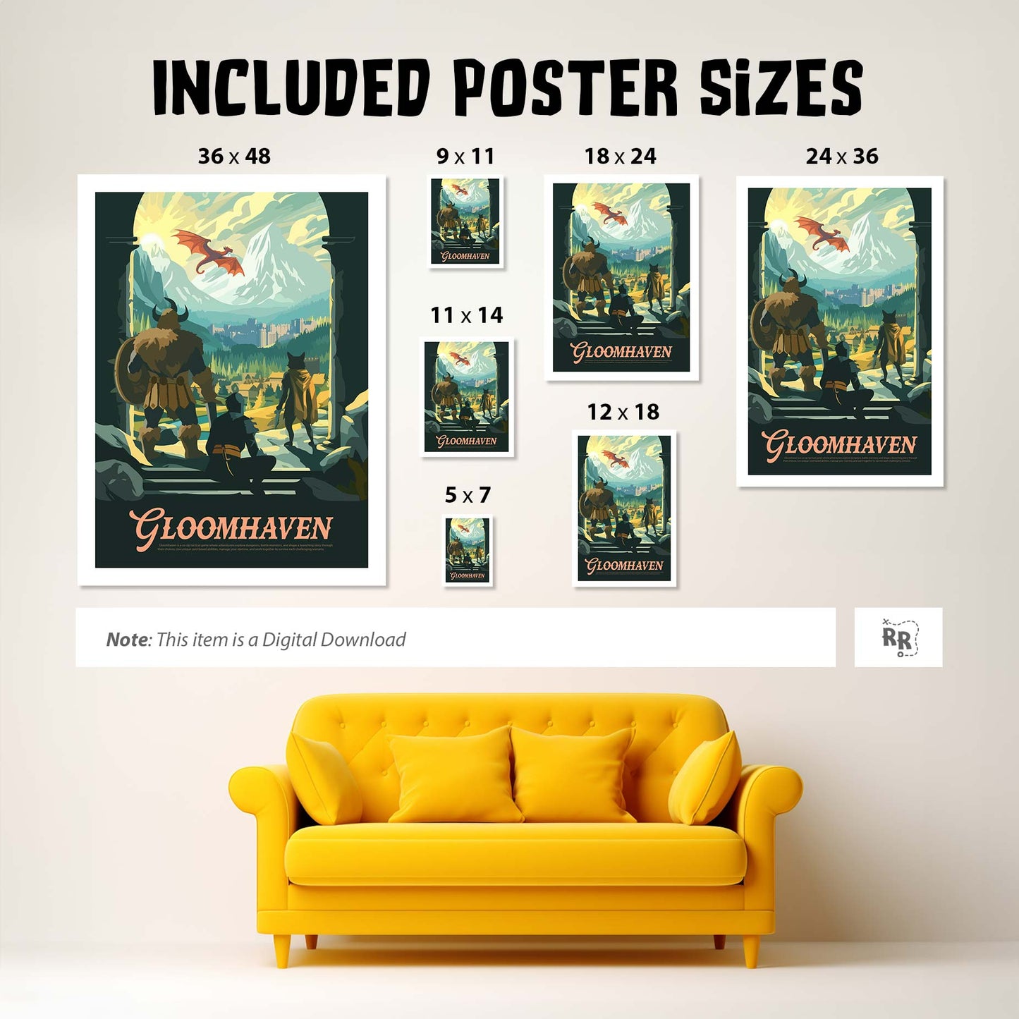 Gloomhaven - Unofficial Inspired Digital Art Download