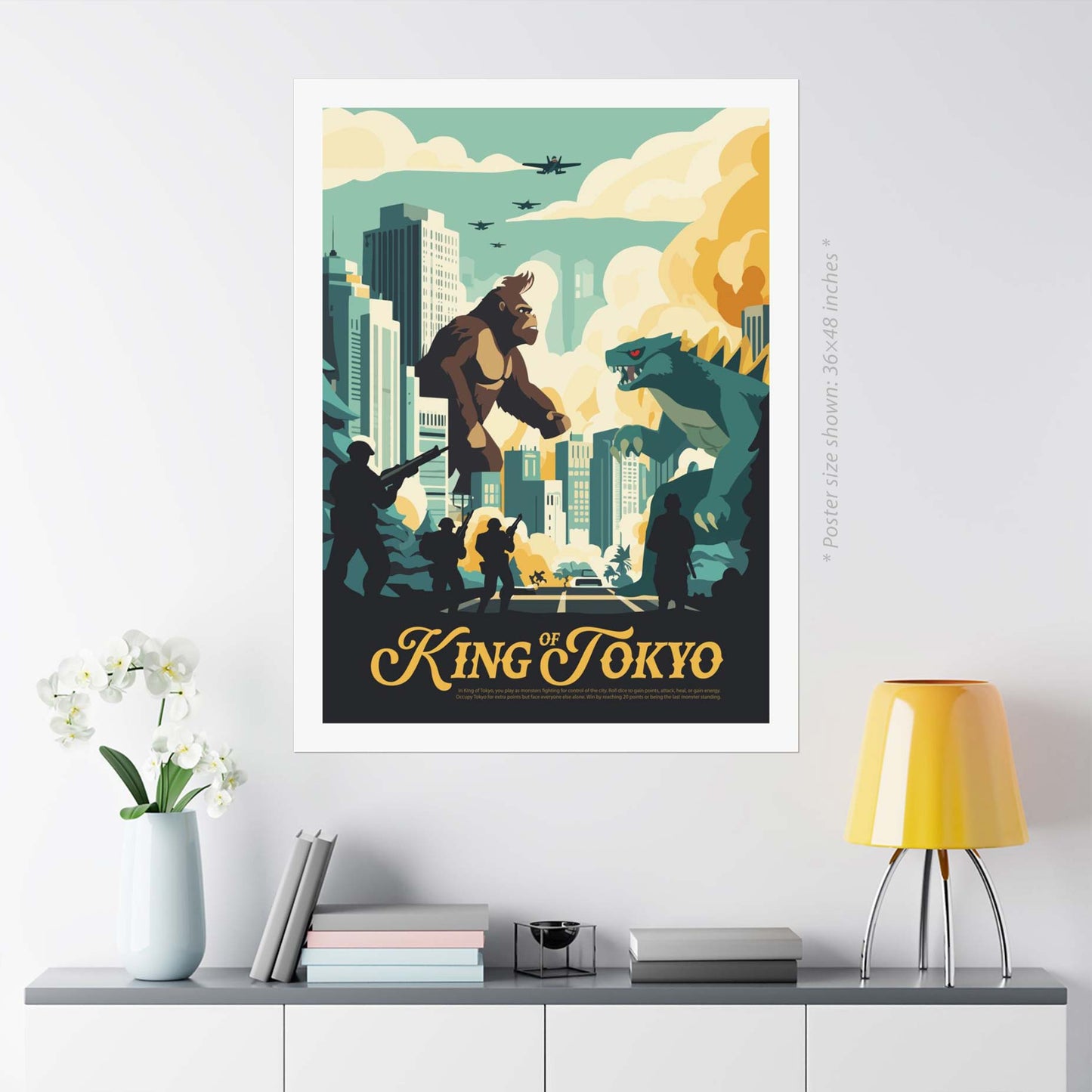 King of Tokyo - Inspired Matte Poster