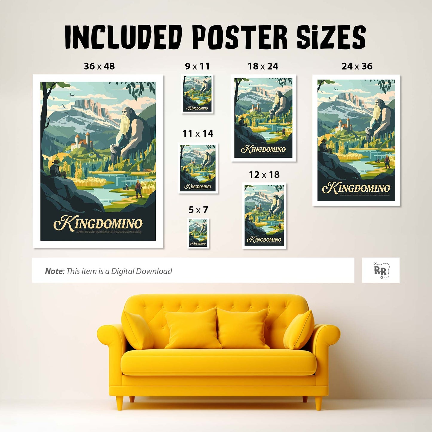 Kingdomino - Unofficial Inspired Digital Art Download