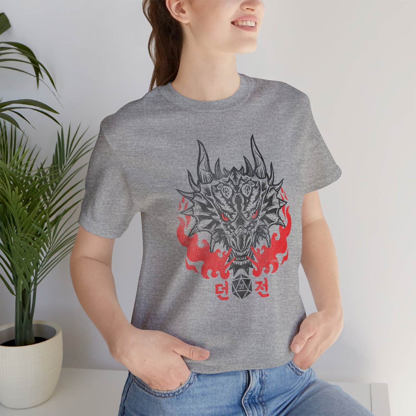 Korean Dragon Fires Unisex Tee