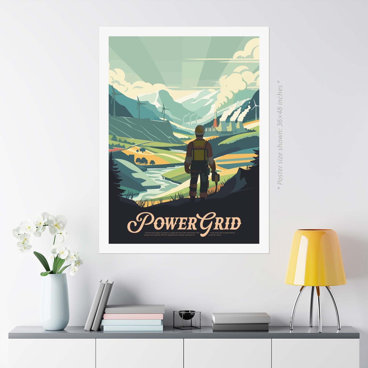 Power Grid - Inspired Matte Poster
