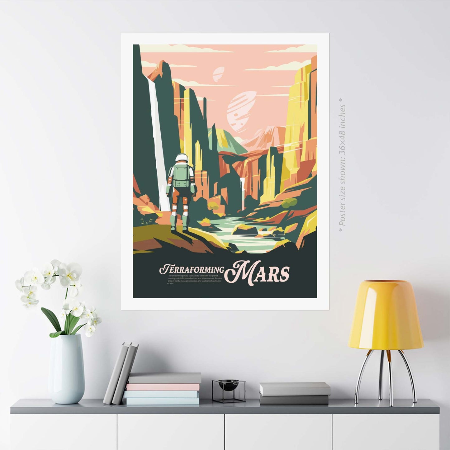 Terraforming Mars - Inspired Matte Poster