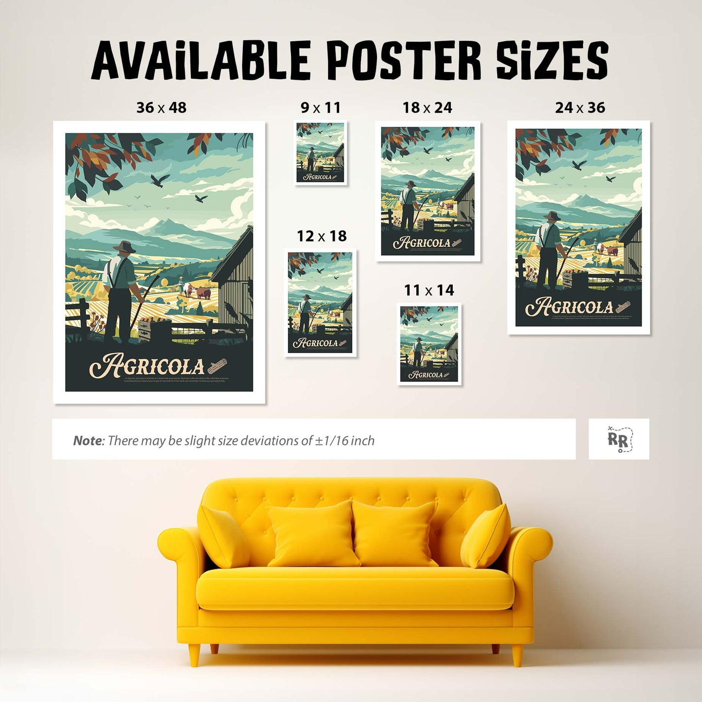 Agricola - Unofficial Inspired Matte Poster