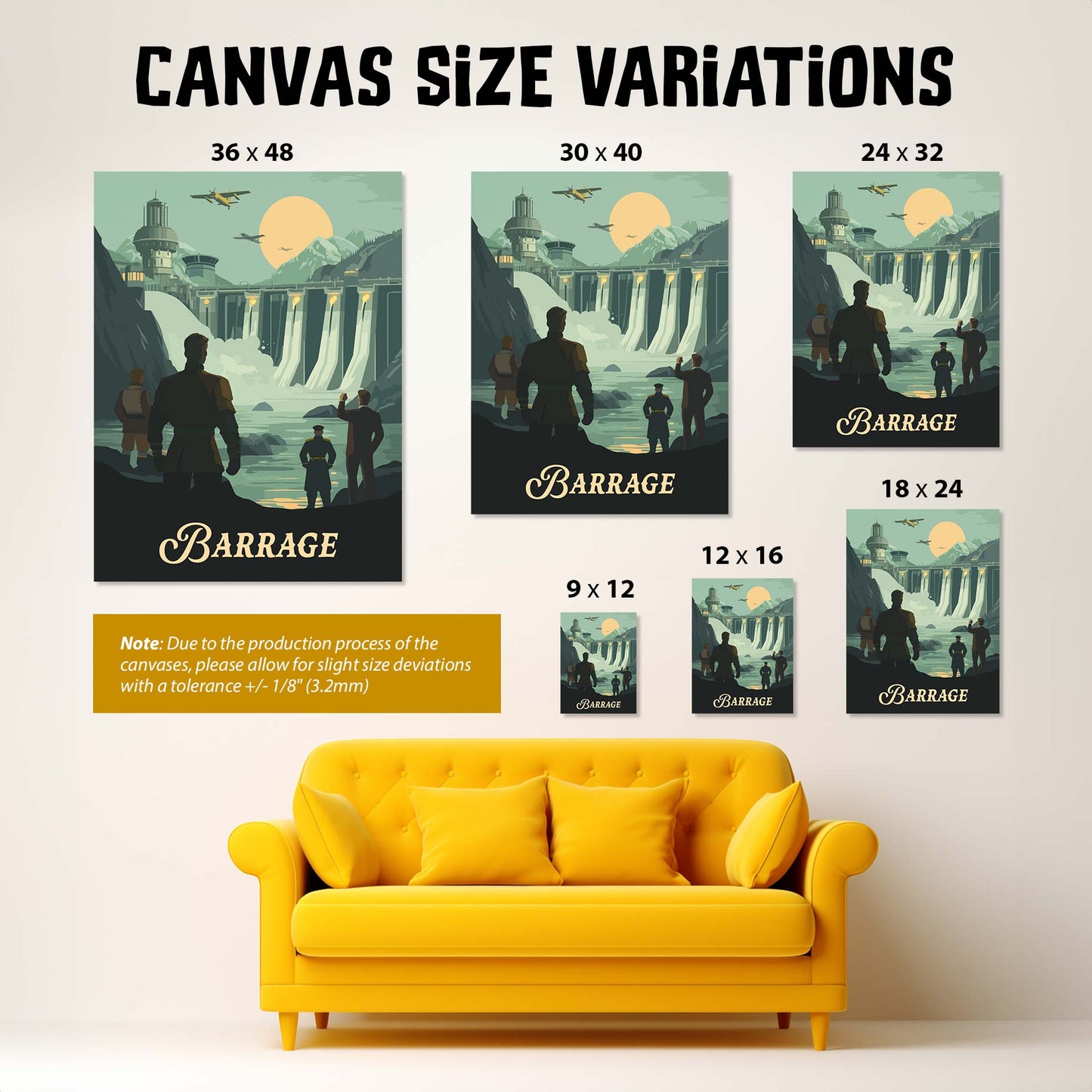 Barrage - Unofficial Inspired Canvas Art